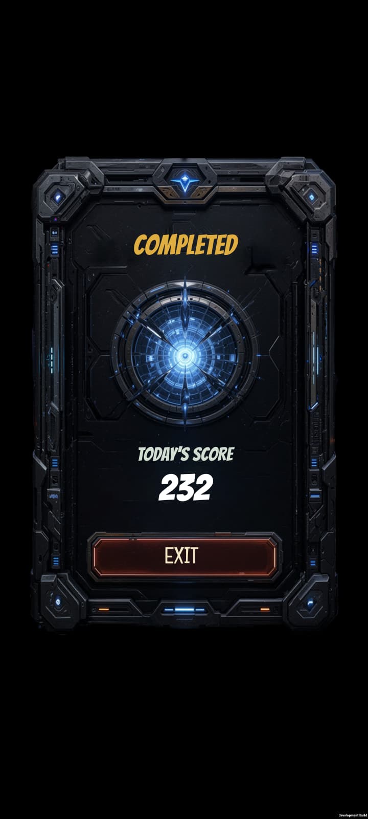 World Of Lighta level-complete screen