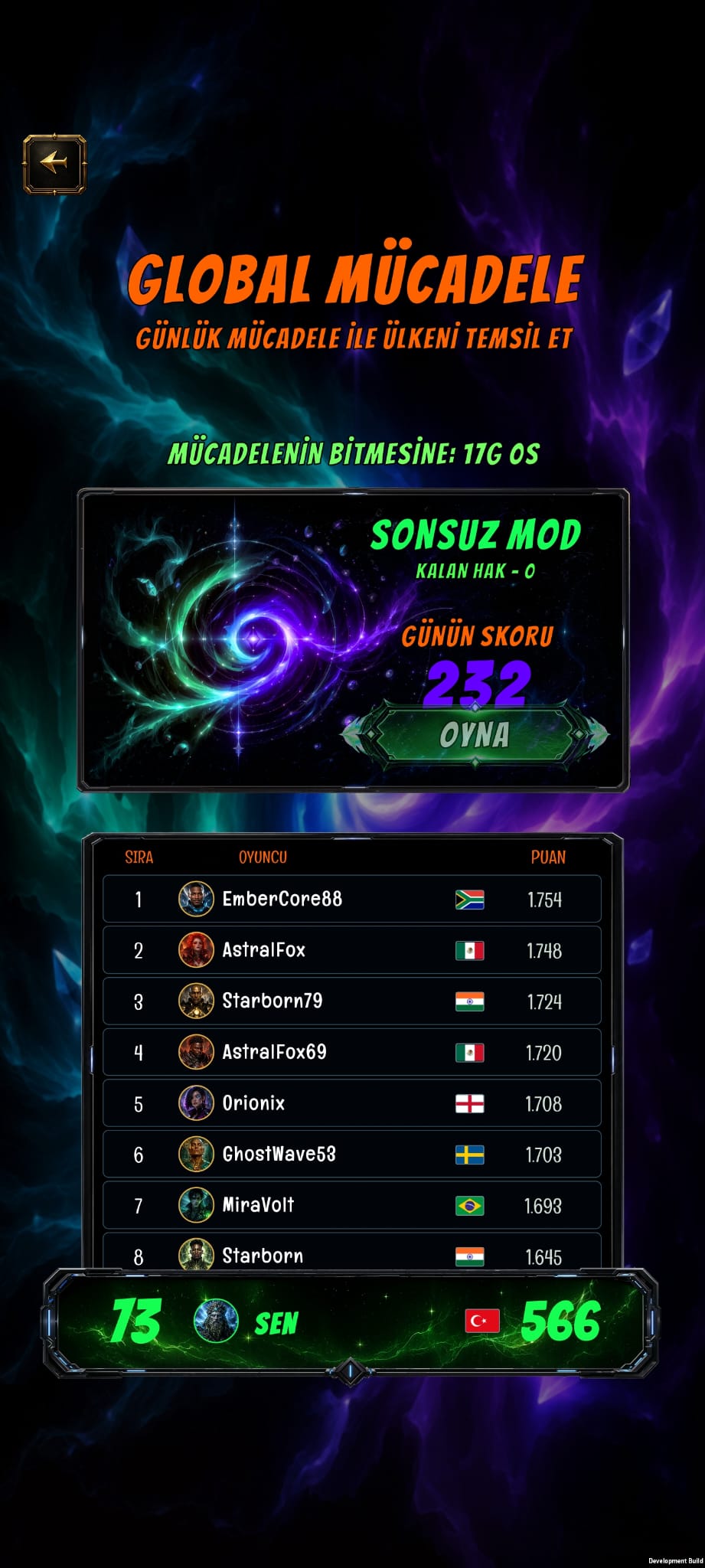 Global Challenge in Turkish