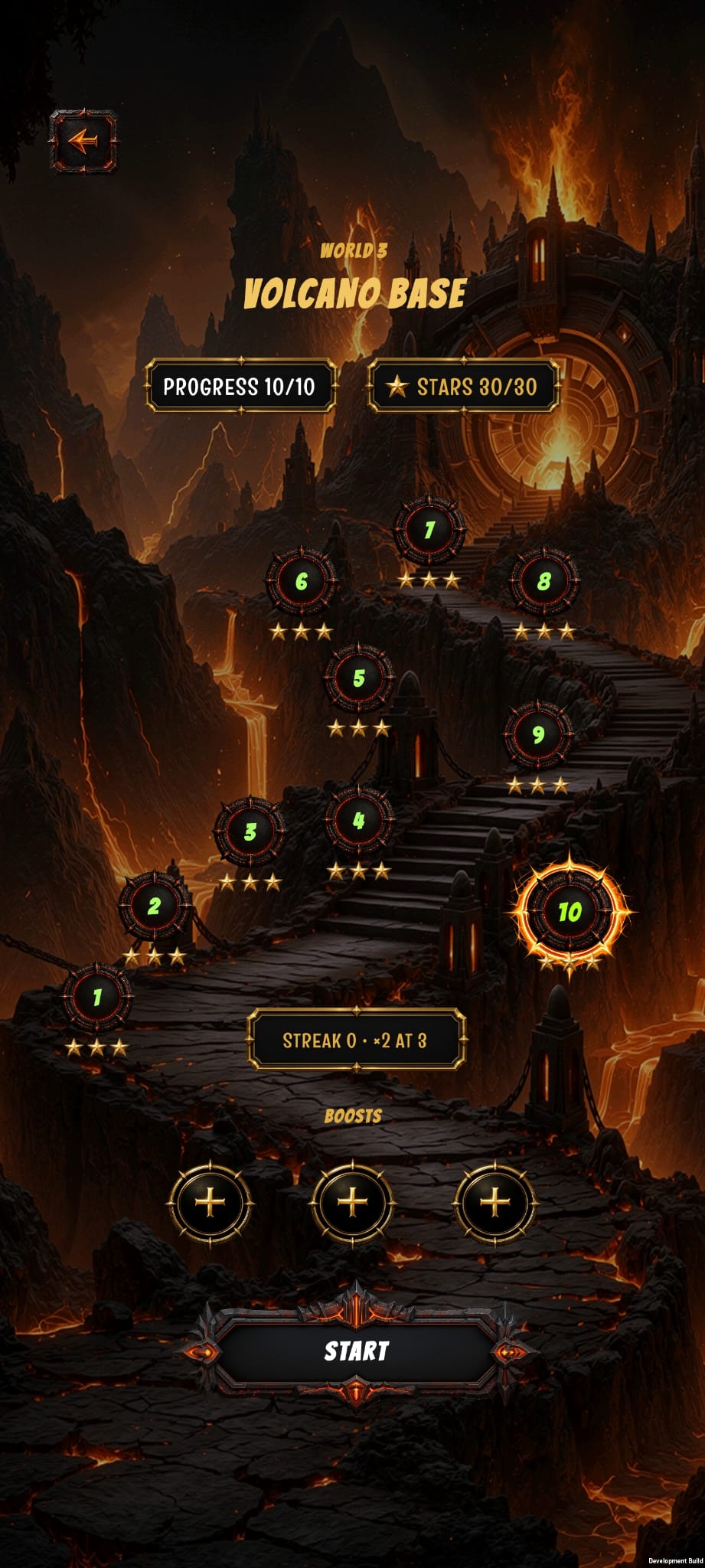 Volcano Base level map in English